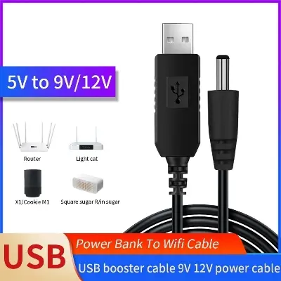 Picture of USB to DC Power Cable 5V To 9V\12V Converter Adapters USB to DC Jack