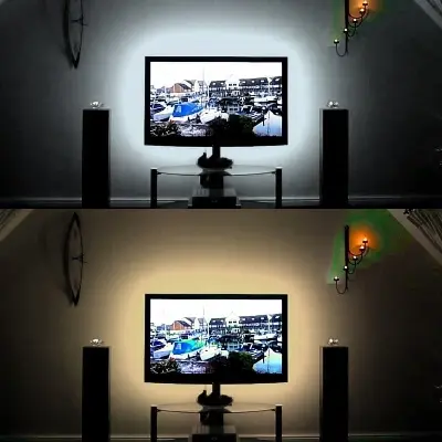 Picture of USB LED RGB Strips light 5V desk Decor lamp For Pc TV Background Lighting SMD3528