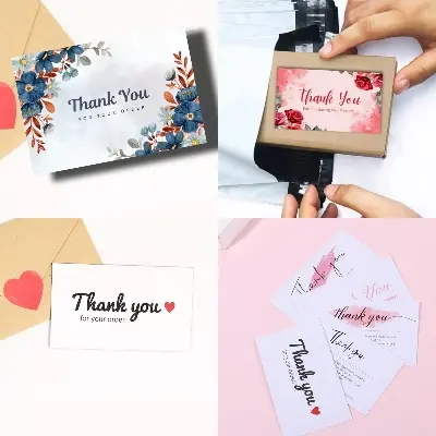 Picture of 50pcs Thank You Label Business Card Various Design