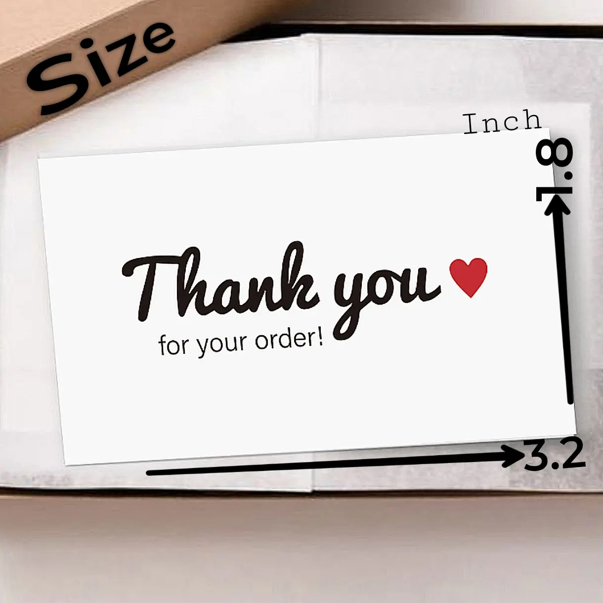 Picture of 50pcs Thank You Label Business Card Various Design