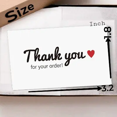 Picture of 50pcs Thank You Label Business Card Various Design