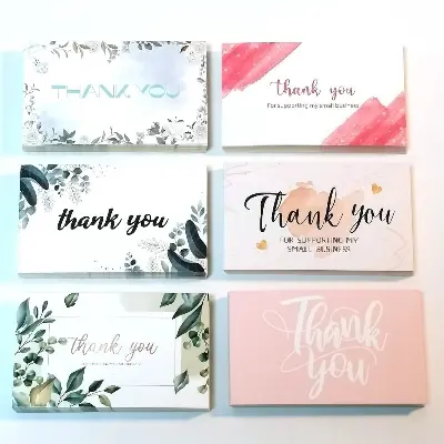 Picture of 50pcs Thank You Label Business Card Various Design
