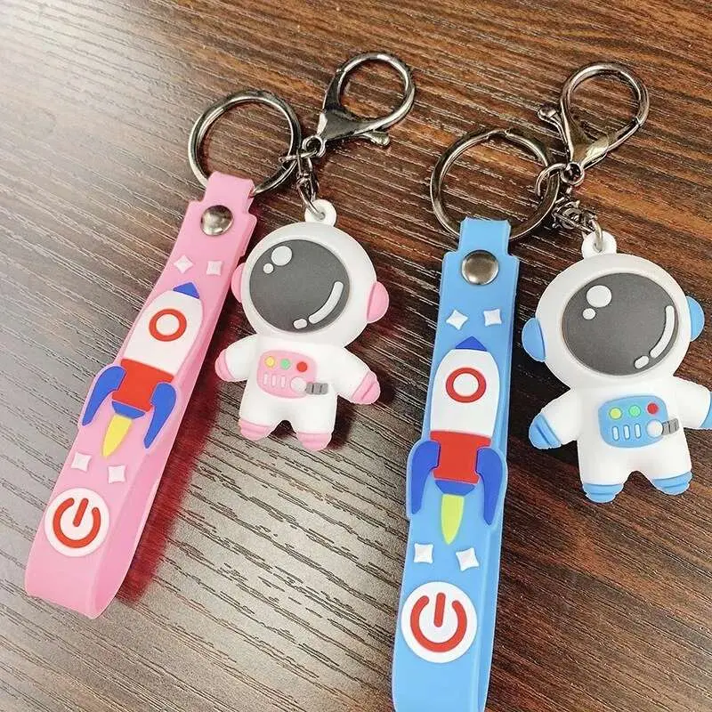 Picture of Creative Cute Cartoon Astronaut key ring Spaceman Car Key Chain Couple Backpack Pendant Gift Keychain