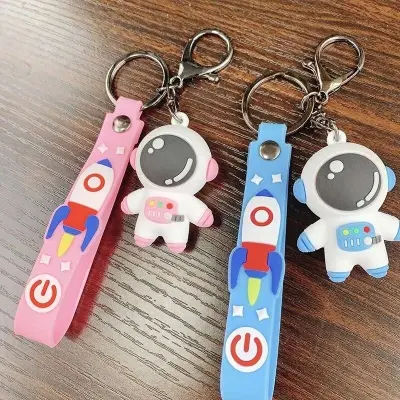 Picture of Creative Cute Cartoon Astronaut key ring Spaceman Car Key Chain Couple Backpack Pendant Gift Keychain
