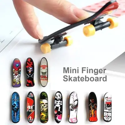 Picture of Creative Printing Professional plastic Finger Skateboard Mini Finger Boards Skate Truck Finger Skateboard For Kid Toys 3pcs