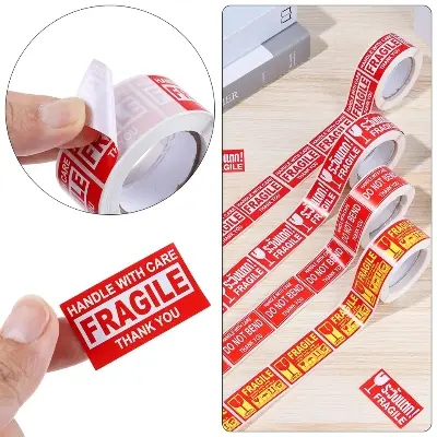 Picture of Fragile Warning label sticker Roll 150\250pcs Heat resistant self adhesive logistics accessories