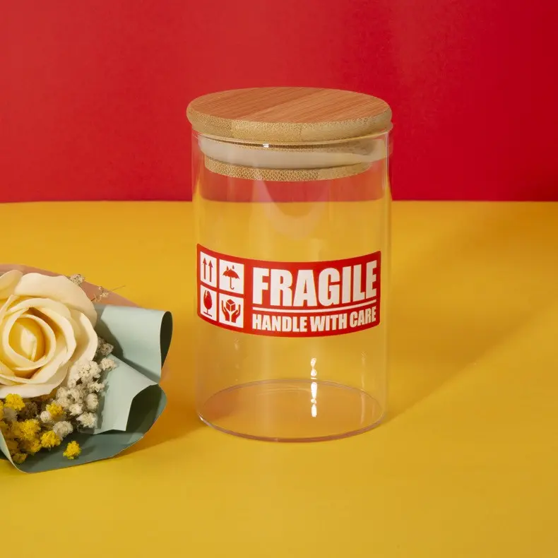 Picture of Fragile Warning label sticker Roll 150\250pcs Heat resistant self adhesive logistics accessories