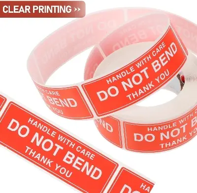 Picture of Fragile Warning label sticker Roll 150\250pcs Heat resistant self adhesive logistics accessories
