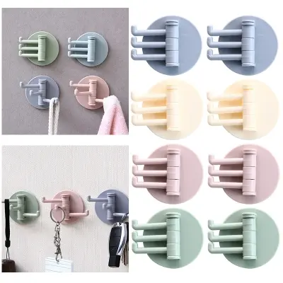 Picture of Strong Self Adhesive Hook Key Storage Hanger For Kitchen Bathroom Door Wall Multi Function