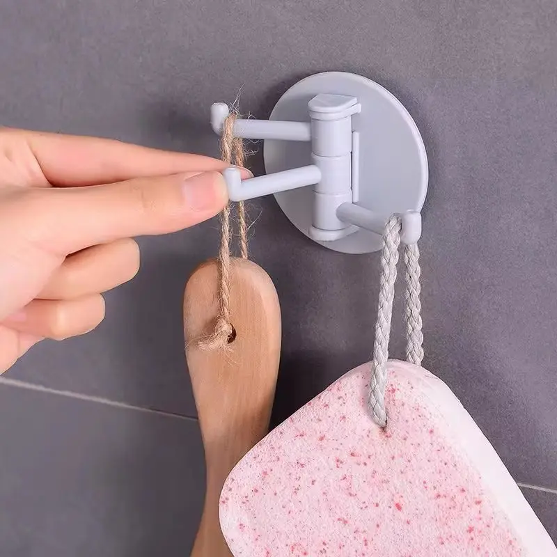Picture of Strong Self Adhesive Hook Key Storage Hanger For Kitchen Bathroom Door Wall Multi Function