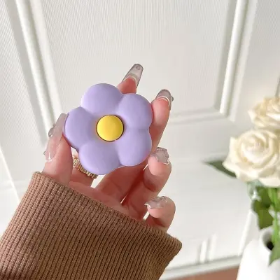 Picture of Flower Mirror Universal Phone Holder Griptok Support For Smartphone Grip Folding Finger Stand Socket