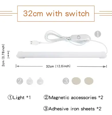 Picture of 5V USB LED Desk Lamp Hand Switch Table Lamp Children Study Room LED Under Cabinet Kitchen Lights