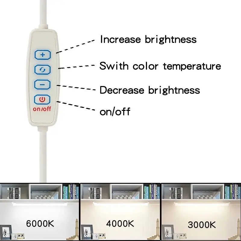 Picture of 5V USB LED Desk Lamp Hand Switch Table Lamp Children Study Room LED Under Cabinet Kitchen Lights