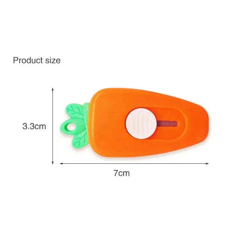 Picture of 1 Piece Mini Pocket Carrot Utility Knife Paper Cutter Craft Wrapping Stationery