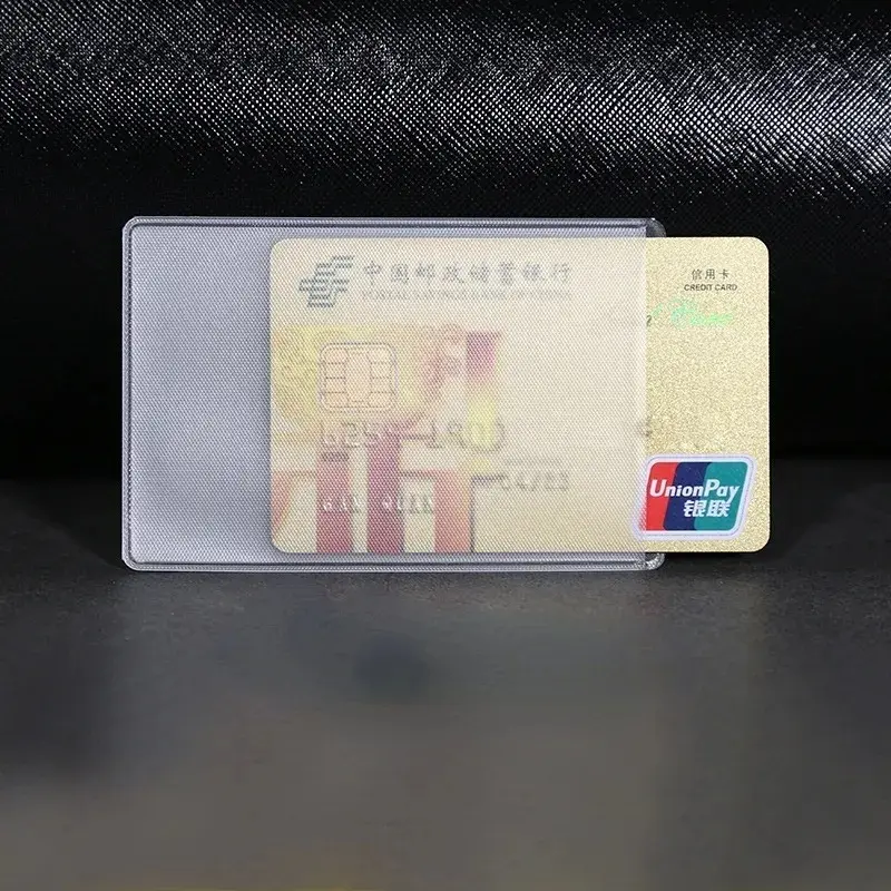 Picture of 3/5pcs PVC Transparent Card Holder Bus Business Case Bank Credit ID Card Holder Cover Identification Card Container Holder