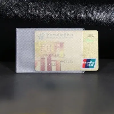 Picture of 3/5pcs PVC Transparent Card Holder Bus Business Case Bank Credit ID Card Holder Cover Identification Card Container Holder