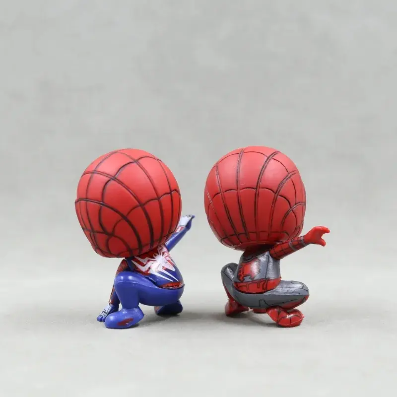 Picture of Disney 8Cm Spiderman Pvc Action Toy Figures Cartoon Anime Marvel Hero Model Doll Kawaii Cute Childer Kids Toys Birthday Gift