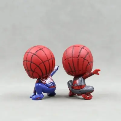 Picture of Disney 8Cm Spiderman Pvc Action Toy Figures Cartoon Anime Marvel Hero Model Doll Kawaii Cute Childer Kids Toys Birthday Gift