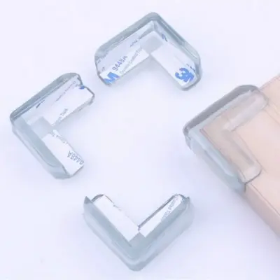 Picture of 4PCS Baby Safety Silicone Protector Table Corner Edge Protection Cover Electric Socket Protection Children Anticollision Guards