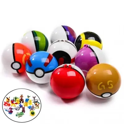 Picture of 1Pc Pokeball + 1pc Free Random Pokemon Figures Inside Anime Action & Toy Figures