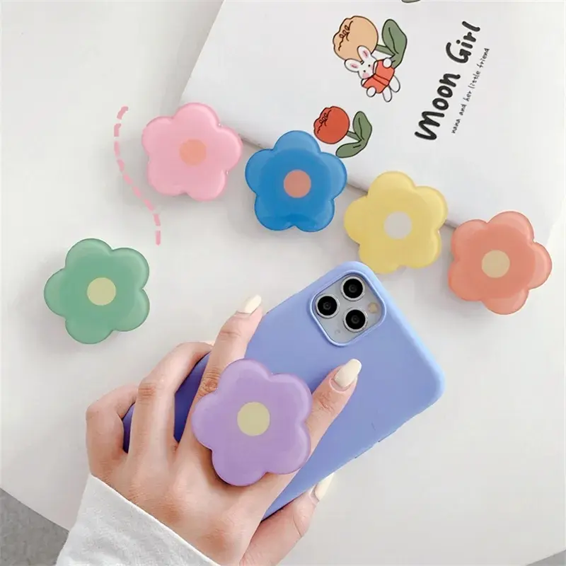 Picture of Colorful Flowers Phone Grip Holder Socket For Phone