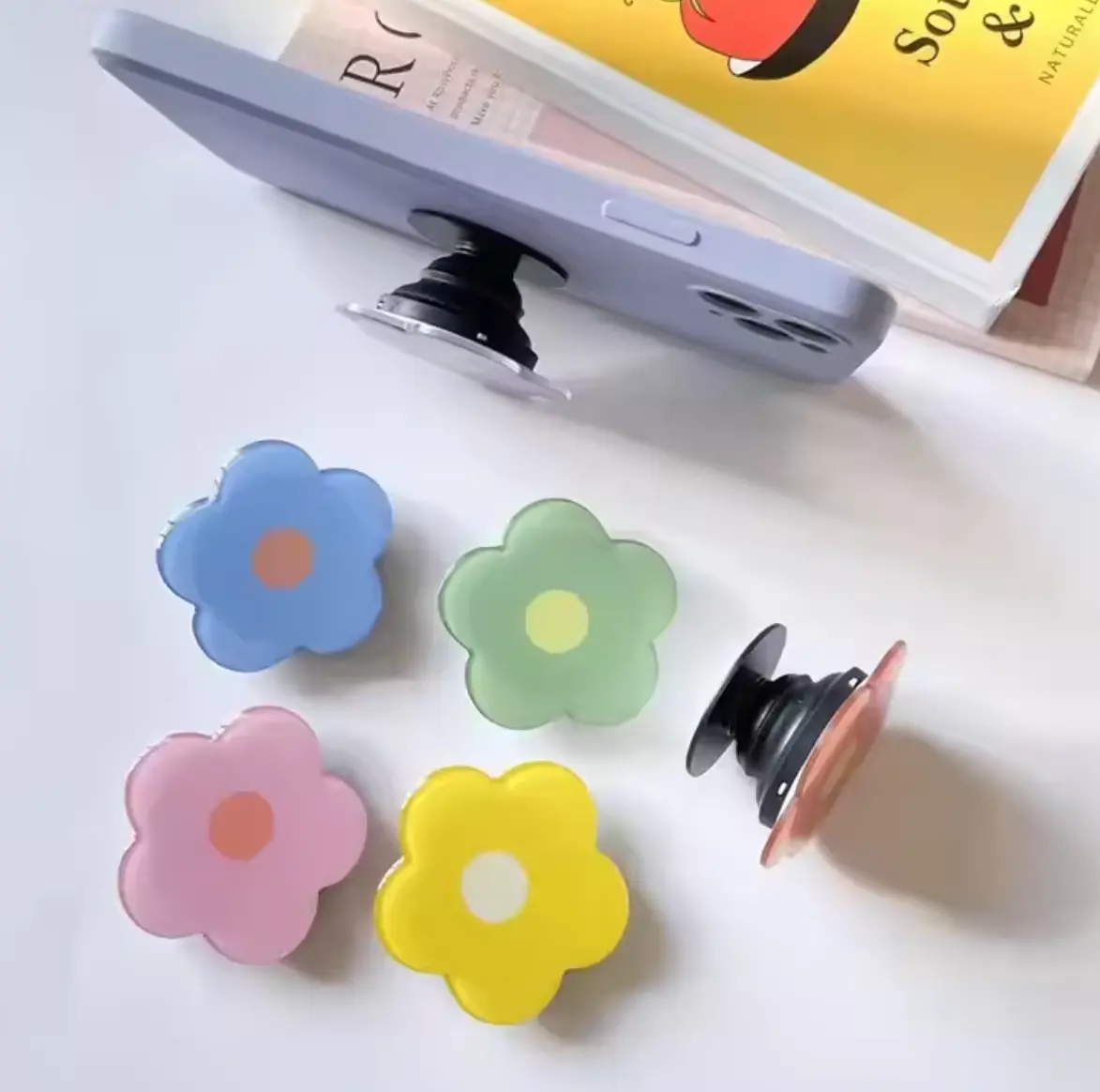 Picture of Colorful Flowers Phone Grip Holder Socket For Phone