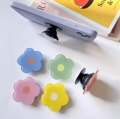 Picture of Colorful Flowers Phone Grip Holder Socket For Phone