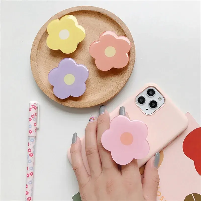 Picture of Colorful Flowers Phone Grip Holder Socket For Phone