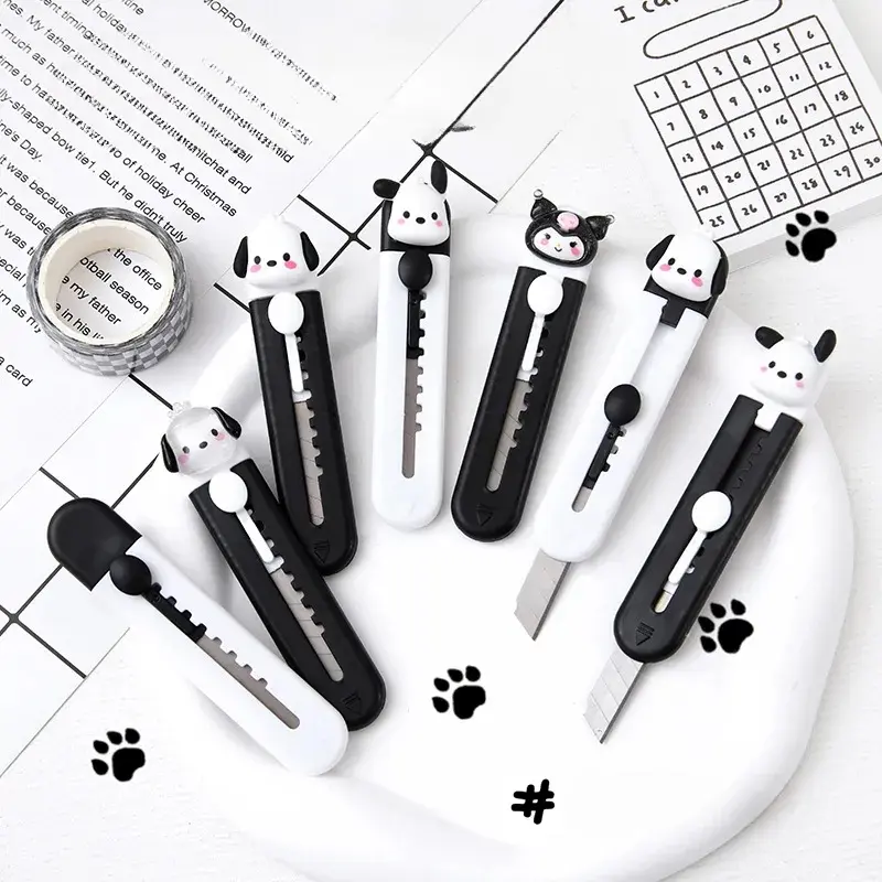 Picture of 1Pcs Cartoon Cute Dog Art Mini Student Paper Cutter Letter Opener Box Cutter