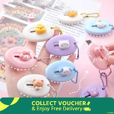 Picture of Cute Cartoon Mini Round Pocket Cutter School Craft