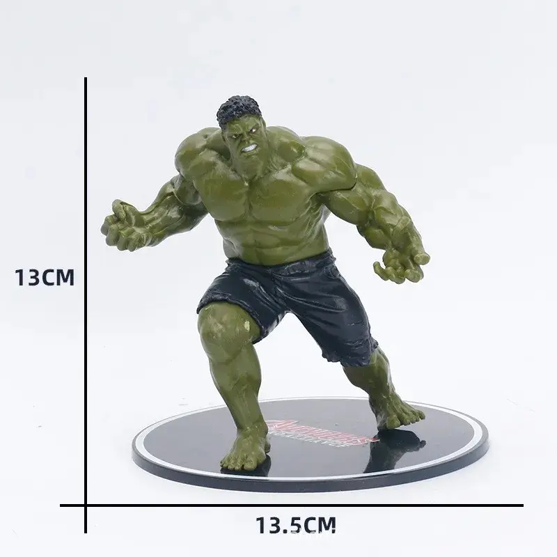 Picture of Marvel Avengers Movie Super Heros Iron Man Spiderman Captain America Hulk Thor Action PVC model Figure cake decor Toys