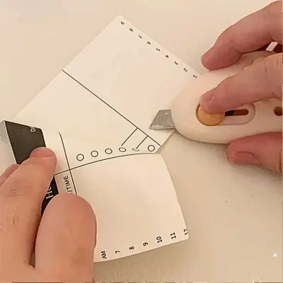 Picture of 1pc Cute Cartoon Pebble Portable Art Knife Unpacking Express Knife Student Mini Paper Knife School Office Cutting Supplies