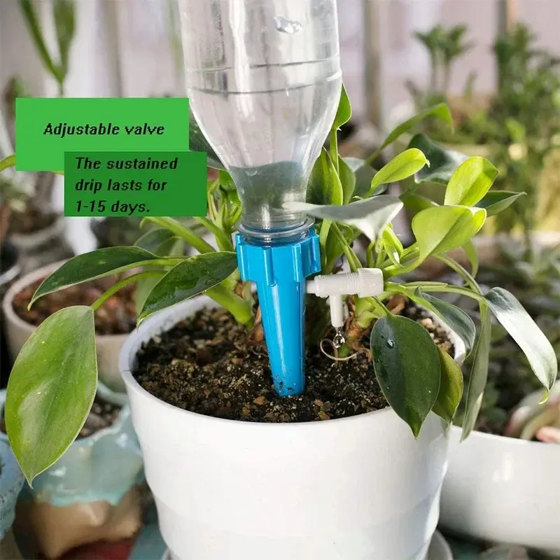 Picture of Adjustable Control Water Dripper Self-Watering Kits Automatic Drip Irrigation System Kits Plant Watering Spike Device Greenhouse