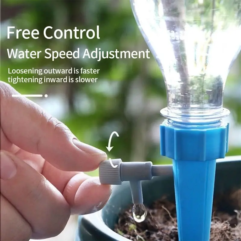 Picture of Adjustable Control Water Dripper Self-Watering Kits Automatic Drip Irrigation System Kits Plant Watering Spike Device Greenhouse