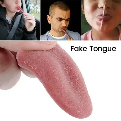 Picture of Funny Magic Realistic Fake Tongue Jokes Prank Magic Tricks Halloween Magician