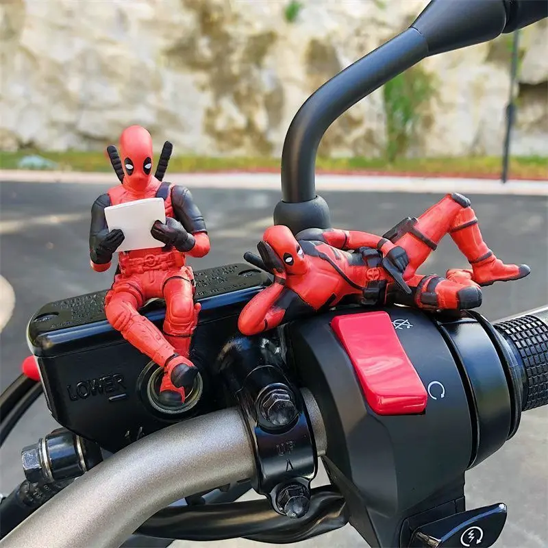 Picture of Desk Decoration Deadpool Car Home Office Marvel 8cm X-MAN Funny Cute Figure Model Toys