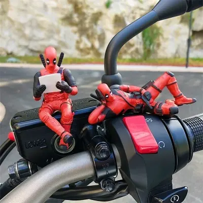 Picture of Desk Decoration Deadpool Car Home Office Marvel 8cm X-MAN Funny Cute Figure Model Toys