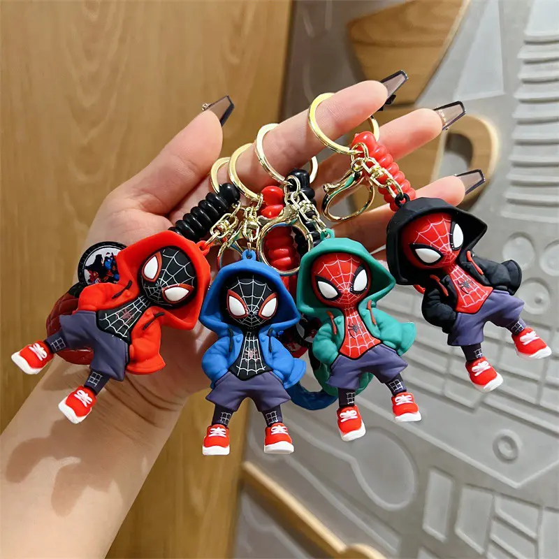 Picture of Marvel Spider Man Keychain Decoration Car Key Bag Keyring