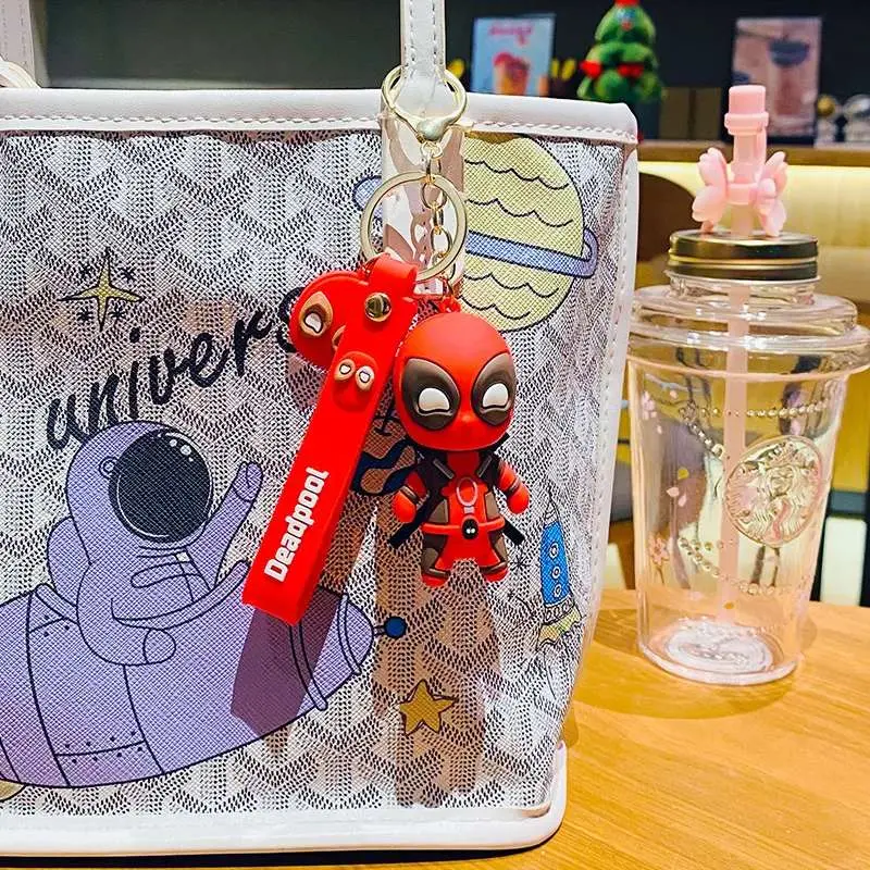 Picture of Deadpool Keyring Fashion Backpack Keychain Marvel Bag Pendant Keyring