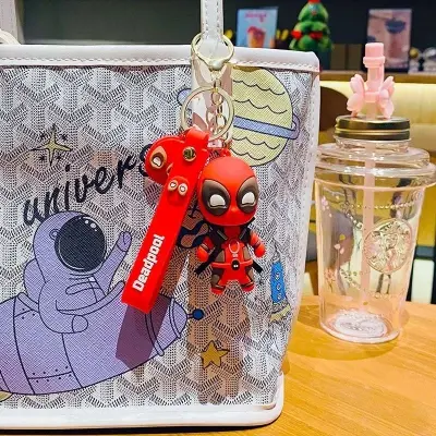 Picture of Deadpool Keyring Fashion Backpack Keychain Marvel Bag Pendant Keyring