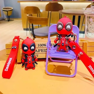 Picture of Deadpool Keyring Fashion Backpack Keychain Marvel Bag Pendant Keyring