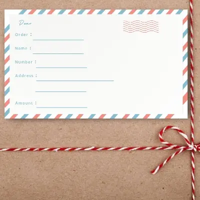 Picture of 30pcs Shipping Label Stickers & Cards Customize Print