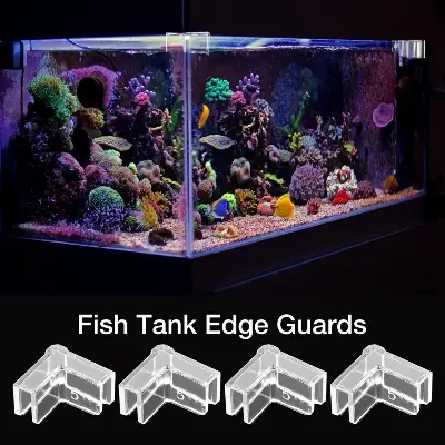 Picture of 4pcs Aquarium Corner Protectors For Fish Tank Edge Corner Protectors Baby Proof Bumper Multifunctional Accessory