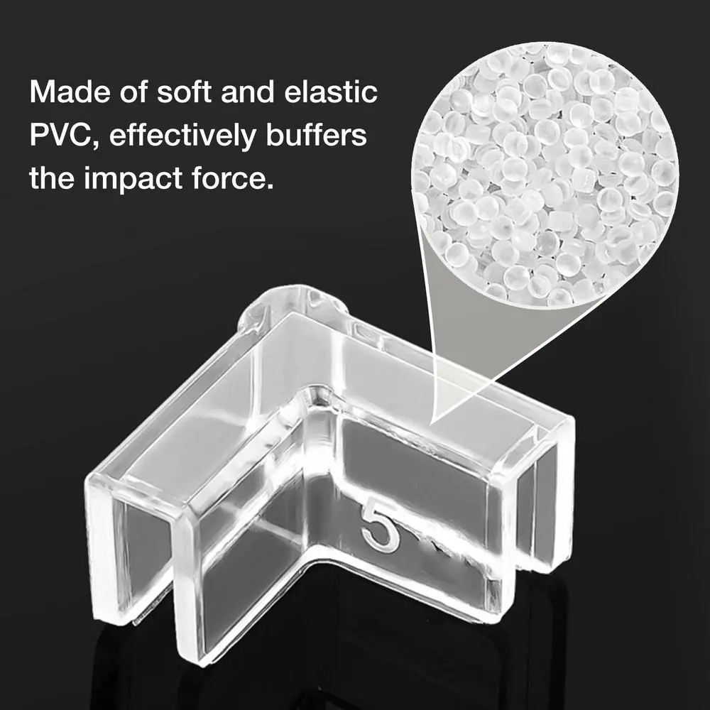 Picture of 4pcs Aquarium Corner Protectors For Fish Tank Edge Corner Protectors Baby Proof Bumper Multifunctional Accessory