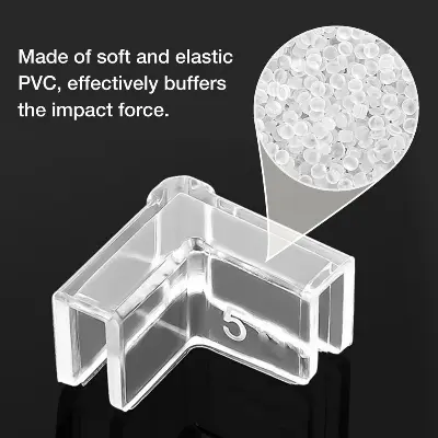 Picture of 4pcs Aquarium Corner Protectors For Fish Tank Edge Corner Protectors Baby Proof Bumper Multifunctional Accessory