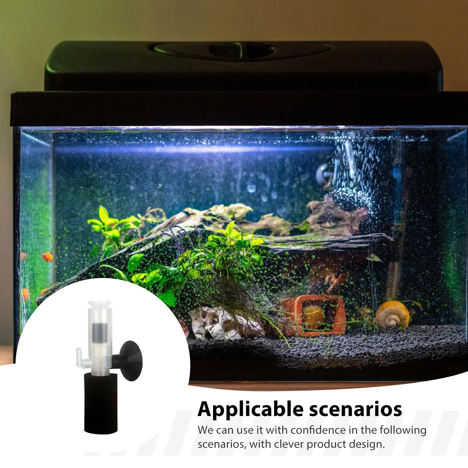 Picture of Mini Aquarium Filter Multi Layer Biochemical Sponge Filters Fish Tank Aquarium Accessories
