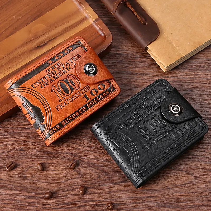 Picture of Mens Wallet Photo Card holder fashion large capacity wallet purse
