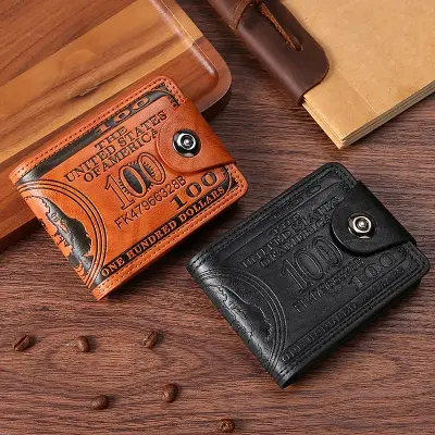 Picture of Mens Wallet Photo Card holder fashion large capacity wallet purse