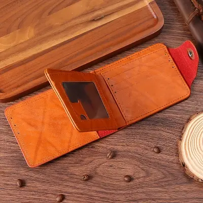 Picture of Mens Wallet Photo Card holder fashion large capacity wallet purse