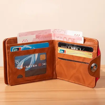 Picture of Mens Wallet Photo Card holder fashion large capacity wallet purse